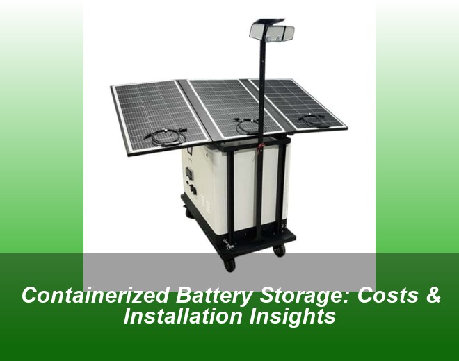 Containerized Battery Storage: Costs & Installation Insights